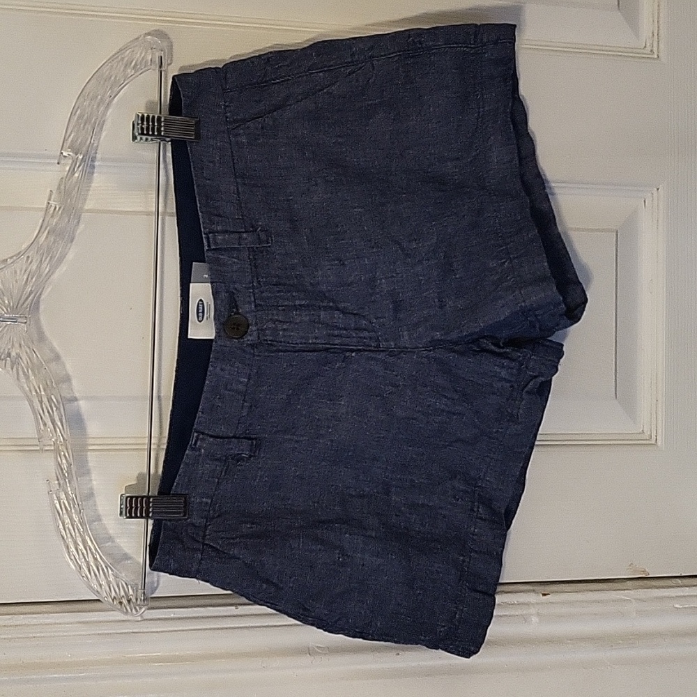Old Navy Linen/Cotton Blend Denim Look Shorts